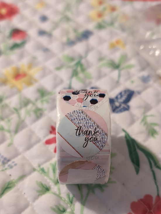 500 Count Thank You Sticker Multicolor - Picture 3 of 4